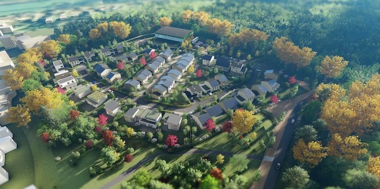 Kedange sur Canner vue du ciel