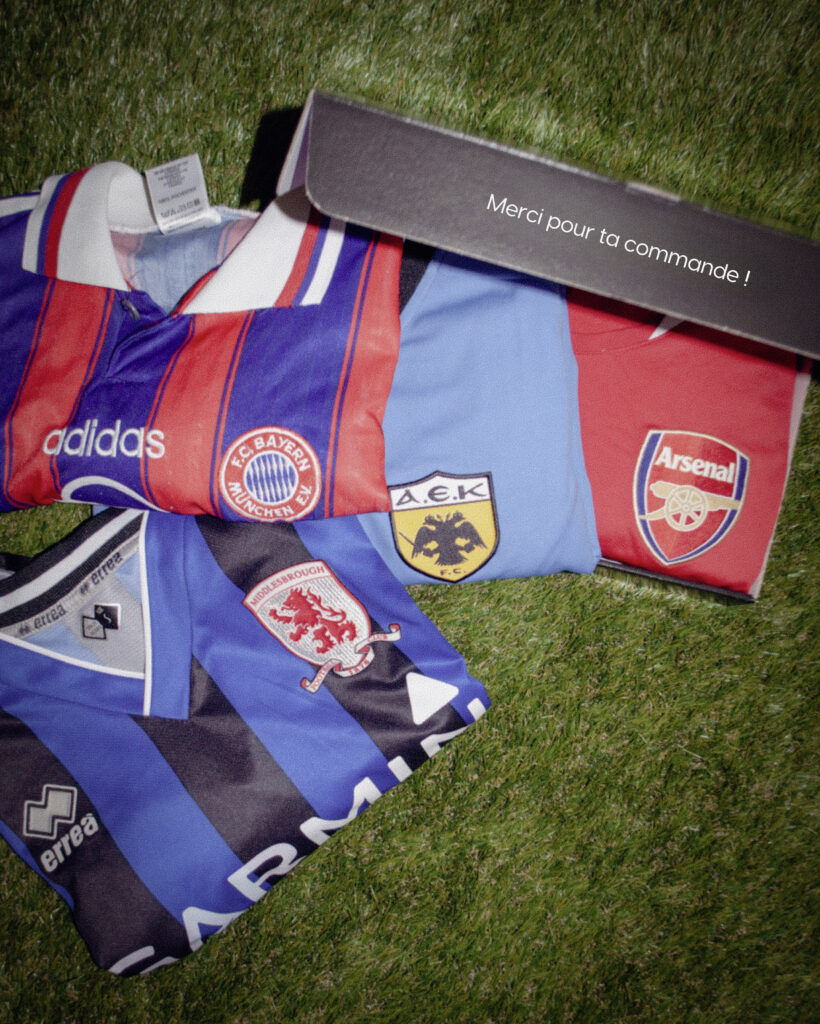 Grâce à un réseau de contact qui s’est vite étoffé, Un Bon Maillot a désormais accès à des produits exclusifs comme des maillots déjà portés.