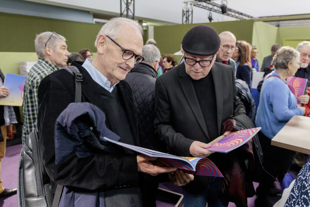 Jean-Pierre Jager, fondateur de La Semaine, et notre dessinateur Faber.
