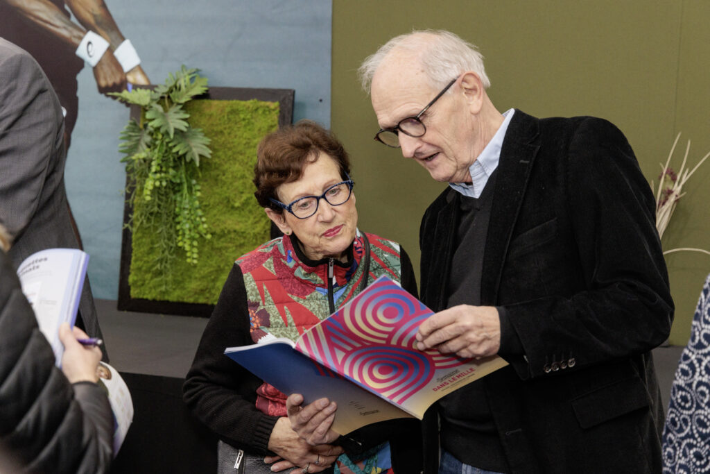 Jean-Pierre Jager et une fidèle abonnée.