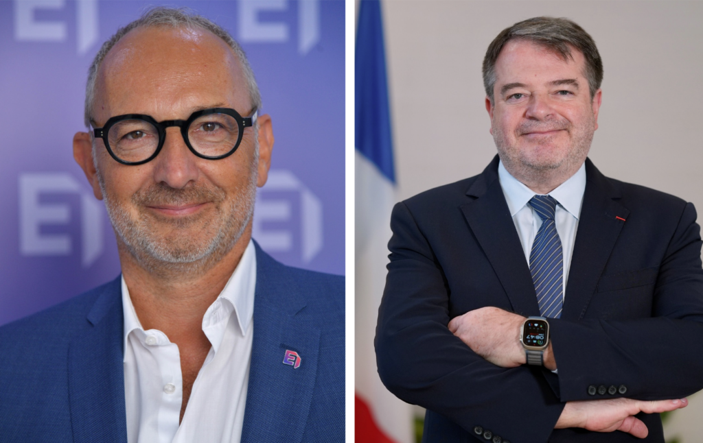 Alexandre Farro, président du Medef Grand Est, et Pierre-François Mourier,recteur de la Région académique Grand Est.