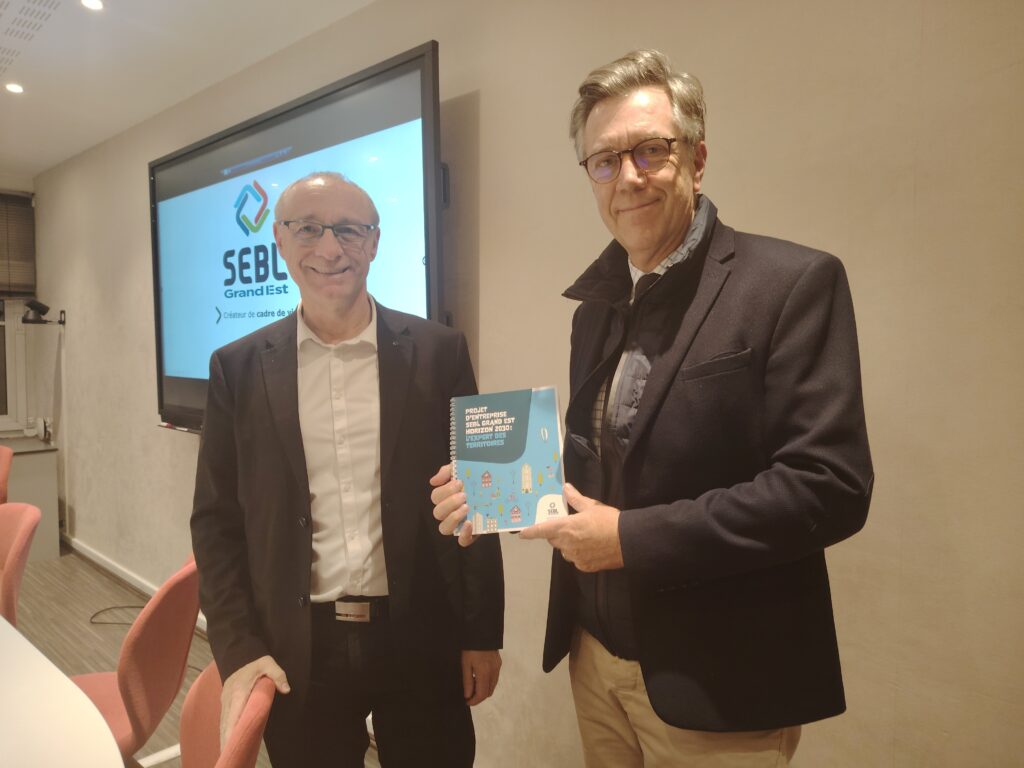 Thierry Hory (à gauche) et Jérôme Barrier ont profité d'une conférence de presse pour présenter les actions de SEBL Grand Est.