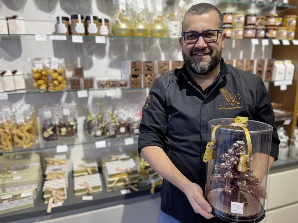 Pour Fabrice Dumay, la période de Noël est une des plus grisantes pour un chocolatier.