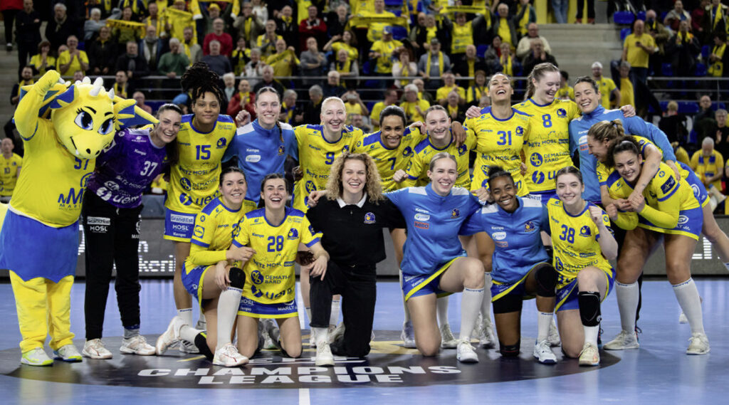 La joie messine après la victoire face au CSM Bucarest