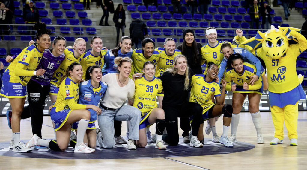 La joie messine après la victoire face à Dijon (31-24).